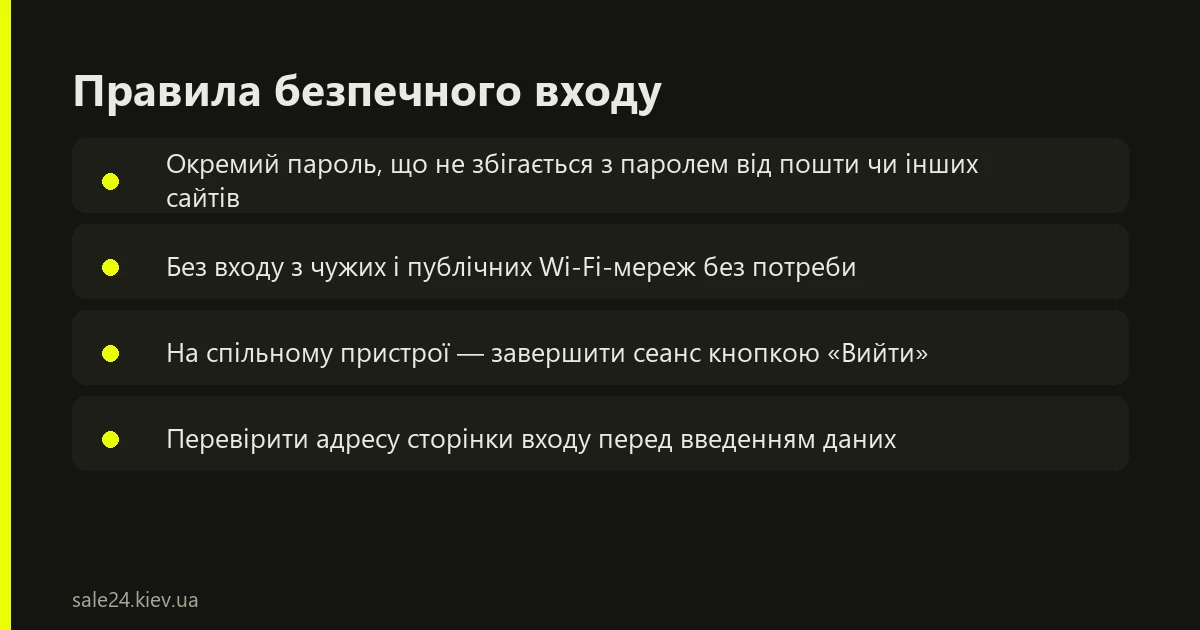 Правила безпечного входу в кабінет Парік 24